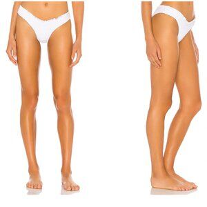 SALE ☀️ Lovers + Friends 🤍 White Ruched Bikini Bottoms 🔥 Revolve